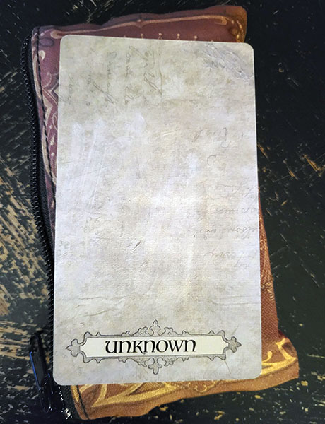 The Unknown tarot card