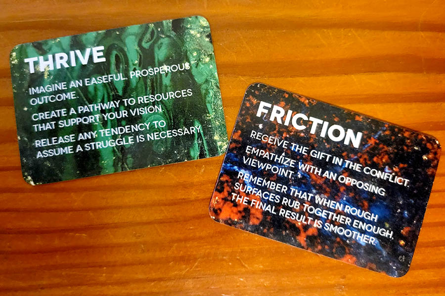 thrive and friction tarot card reading