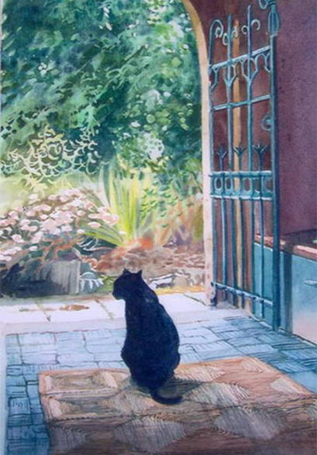Blackie the Cathedral cat
